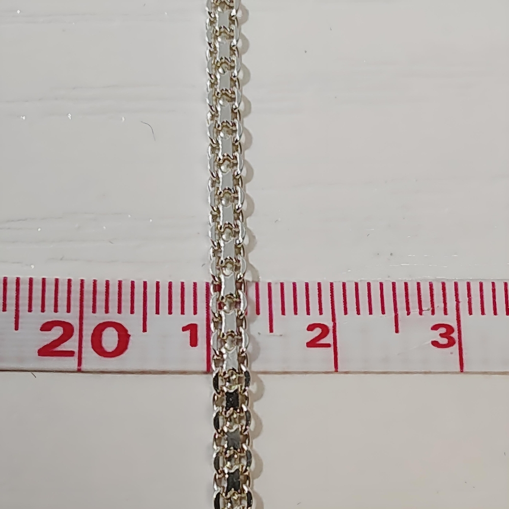 Vintage Sterling BEVERLY HILLS SILVER Filigree Diamond cut Heart Motif Necklace - Picture 9 of 11